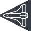 Triangle, thin, left, space, nasa, shuttle, spacecraft, orbiter, satellite, space-shuttle, astronaut, discovery, atlantis, columbia, challenger, rocket, space-shuttle-thin icon