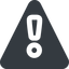 Triangle, wide, solid, mark, warning, exclamation, warning-wide, alert icon