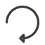 Line, down, normal, horizontal, mirror, arrow, reload, refresh, undo, redo, restore icon