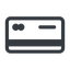 Line, down, normal, payment, card, credit, debit, visa, master, mastercard, atm, credit-card icon