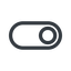 Line, down, normal, setting, apple, on, off, ios, switch, button, radio icon