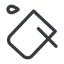 Line, left, normal, horizontal, mirror, bucket, drip, paint, color, fill, bucket-drip icon