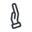 Line, left, normal, healthcare, help, care, gift, hand, giving, giving-hand, love, give icon
