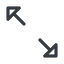 Line, right, arrow, video, expand, fullscreen, full, screen icon