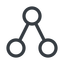 Line, right, normal, social, network, link, share, sharing icon