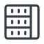 Line, right, normal, cell, table, data, grid, row, columns, spreadsheet icon