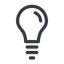 Line, up, normal, horizontal, mirror, light, bulb, brainstorming, creativity, idea, tip, lamp icon