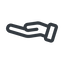 Line, up, normal, horizontal, mirror, healthcare, help, care, gift, hand, giving, giving-hand, love, give icon
