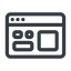 Line, normal, horizontal, mirror, window, application, interface, app, gui icon