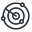 Line, up, normal, horizontal, mirror, gps, place, radar, localisation, radar-alt, sonar icon