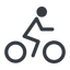 Line, normal, vehicle, riding, bicycle, bike, cycle, cycling icon