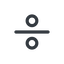 Line, normal, math, mathematics, mathematical, maths, division, operator, divide icon