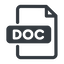 file-doc icon.  icon. Friconix, free collection of beautiful icons.