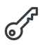 key-alt icon. line, up, normal, unlocked, unlock, locked, lock, key, access, security, key-alt icon. Friconix, free collection of beautiful icons.