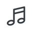 Line, normal, mute, unmute, music, note, musical, notes icon