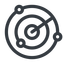 Line, up, normal, gps, place, radar, localisation, radar-alt, sonar icon