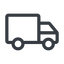 Line, normal, solid, truck, delivery, van, lorry icon