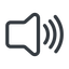 Line, up, normal, speaker, volume, mute, unmute, music, sound, loudspeaker, volume-3 icon