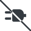 Line, down, normal, prohibited, electricity, plug, charge, charger, electric, plug-solid, electrics, electrical icon