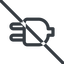 Line, down, normal, prohibited, electricity, plug, charge, charger, electric, electrics, electrical icon