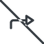 Line, down, normal, sign, confirm, arrow, prohibited, key, submit, send, return, enter, return-sign icon