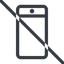Line, down, normal, prohibited, iphone, phone, android, gsm, smartphone, cell icon