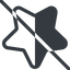 Line, down, normal, star, rate, rating, prohibited, half, star-half icon
