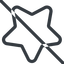 Line, down, normal, star, rate, rating, prohibited, favorite icon