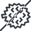 Line, left, normal, prohibited, durian, fruit, exotic, smelly, tropical, food icon