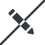 Line, left, normal, wide, prohibited, pen, pencil, draw, edit icon
