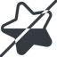 Line, left, normal, star, rate, rating, prohibited, half, star-half icon