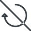 Line, right, normal, horizontal, mirror, arrow, prohibited, reload, refresh, undo, redo, restore icon