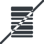 Line, right, normal, solid, prohibited, barcode, barcode-solid icon