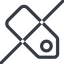 Line, right, normal, prohibited, label, tag, value, cost, price icon