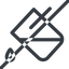 Line, normal, horizontal, mirror, prohibited, bucket, drip, paint, color, fill, fill-drip icon