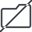 Line, normal, horizontal, mirror, prohibited, folder, directory, folders, directories icon