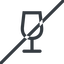 Line, normal, glass, horizontal, mirror, prohibited, party, wine, empty, champagne, glass-wine, drink, water, glass-wine-empty icon