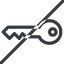 Line, up, normal, horizontal, mirror, prohibited, unlocked, unlock, locked, lock, key, access, security icon
