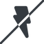Line, normal, solid, horizontal, mirror, prohibited, lightning, bolt, electricity, thunder, lightning-solid icon