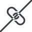 Line, normal, horizontal, mirror, hypertext, prohibited, link, url, href, chain icon