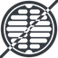 Line, up, normal, horizontal, mirror, prohibited, manhole, sewer, sewer-manhole, metal, cover, manhole-alt-solid icon