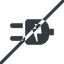Line, up, normal, horizontal, mirror, prohibited, electricity, plug, charge, charger, electric, electrics, electrical, plug-alt icon