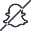 Line, normal, solid, logo, brand, horizontal, mirror, social, network, prohibited, chat, snapchat, snap icon