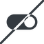 Line, up, normal, solid, horizontal, mirror, setting, prohibited, apple, on, off, ios, switch, button, radio, switch-solid icon