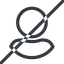 Line, up, normal, circle, horizontal, mirror, user, man, woman, person, prohibited, user-circle icon