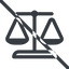 Line, normal, prohibited, law, balance, justice, legal, scales icon