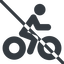 Line, normal, vehicle, prohibited, riding, bicycle, bike, cycle, cycling, bicycle-solid icon
