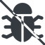 Line, up, normal, prohibited, animal, bug, debug, debugging, insect, bug-solid icon