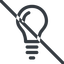 Line, up, normal, prohibited, light, bulb, brainstorming, creativity, idea, tip, lamp icon