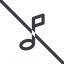 Line, normal, prohibited, mute, unmute, music, eighth, note, eighth-note, musical, notes icon